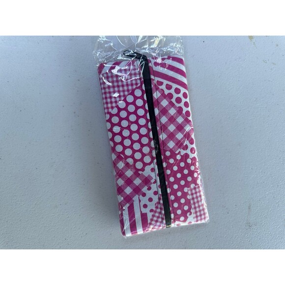 Handmade Handrafted NWOT Geometric Travel Size Wipes Zipper Pouch - Picture 2 of 4